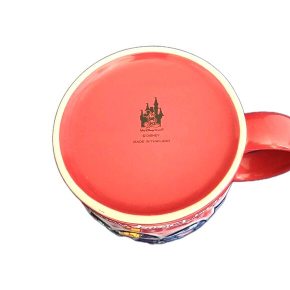 Walt Disney World 2006 Coffee Mug Mickey & Friends Red and Blue 12oz - Picture 4 of 4